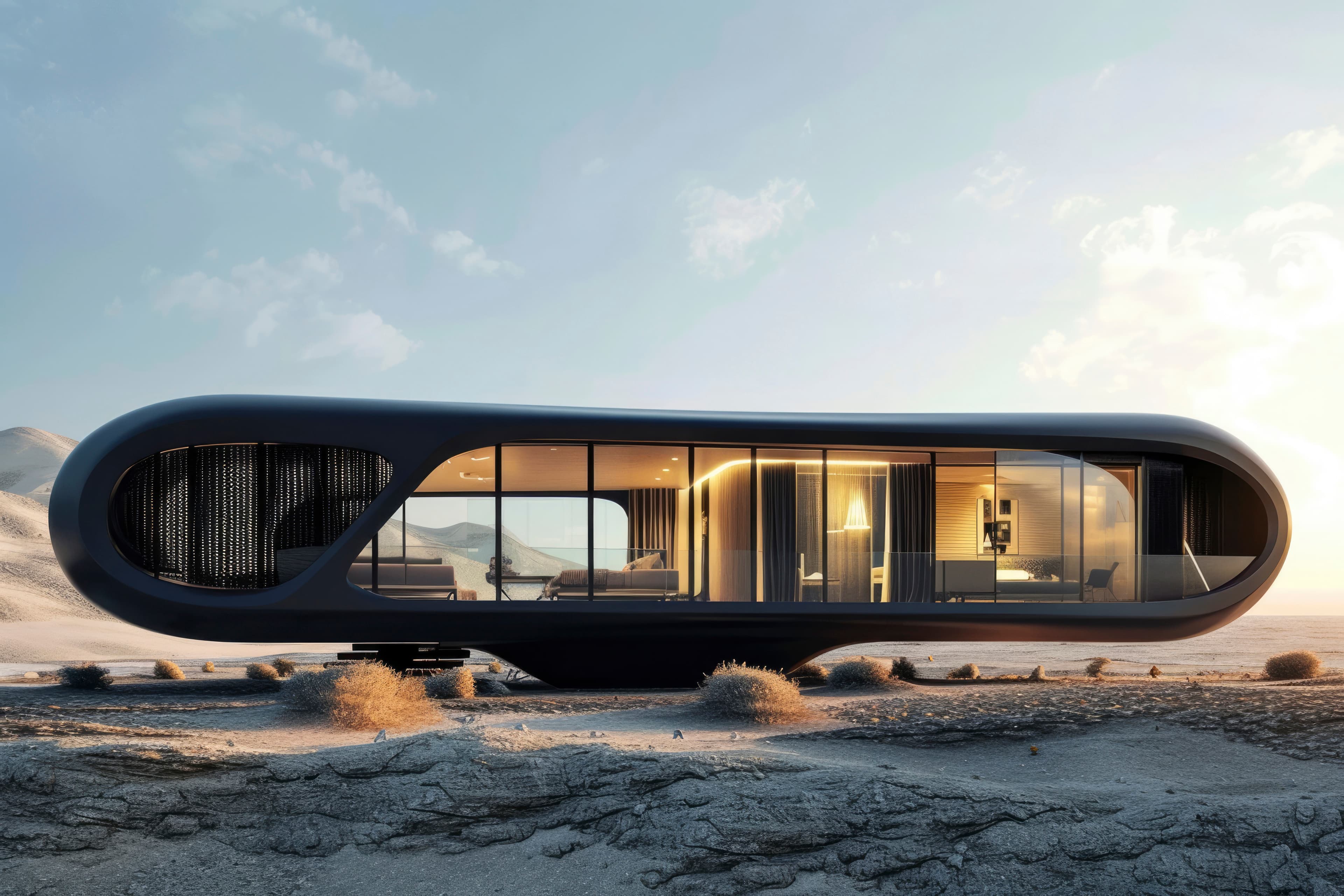 Modern futuristic house